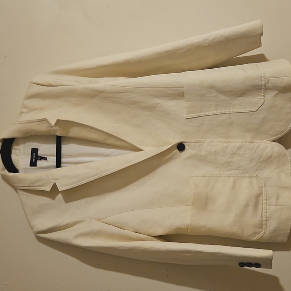 ME + EM ivory single button blazer size 6 - Picture 2 of 9